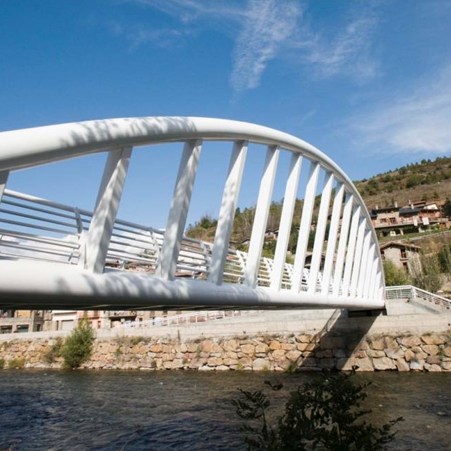 Passerelle au-dessus de la rivière Segre à Martinet (2010)